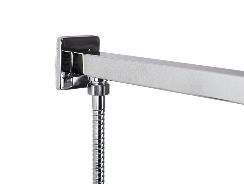 Ducha Inox 304 20x20 cm c/ Ducha Manual 3 Jatos em ABS com Trava - AMG Metais Imagem de Ducha Inox 304 20x20 cm c/ Ducha Manual 3 Jatos em ABS com Trava