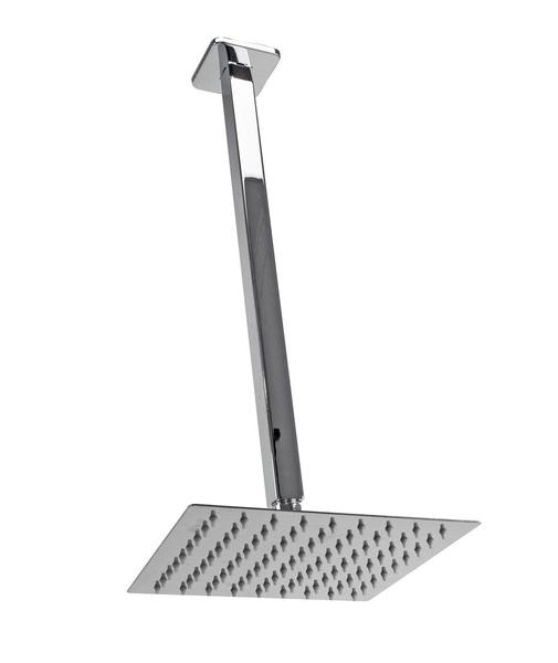 Ducha Inox Slim Quadrado 20x20 Com Braço Suporte Teto 40 Cm - AMG Metais Imagem de Ducha Inox Slim Quadrado 20x20 Com Braço Suporte Teto 40 Cm