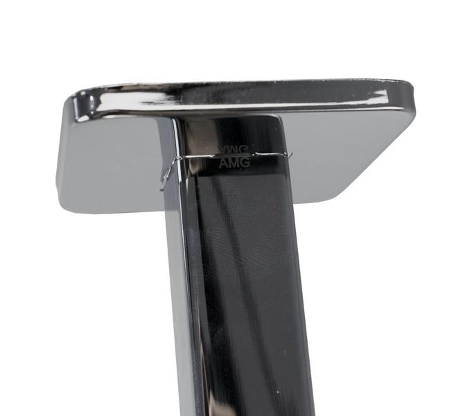 Ducha Inox Slim Quadrado 20x20 Com Braço Suporte Teto 40 Cm - AMG Metais Imagem de Ducha Inox Slim Quadrado 20x20 Com Braço Suporte Teto 40 Cm