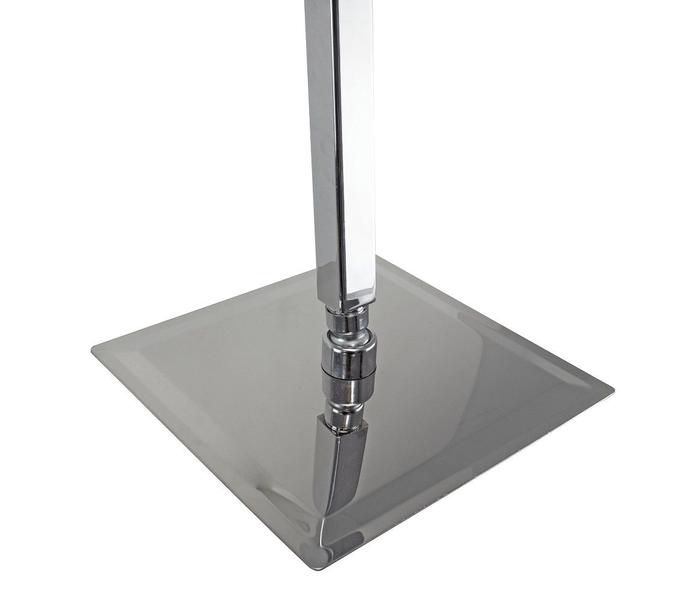 Ducha Inox Slim Quadrado 20x20 Com Braço Suporte Teto 40 Cm - AMG Metais Imagem de Ducha Inox Slim Quadrado 20x20 Com Braço Suporte Teto 40 Cm