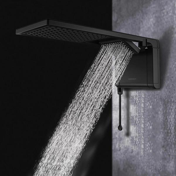 Imagem de Ducha Lorenzetti Acqua Duo Ultra Eletrônico Preto Fosco 6800w 220v