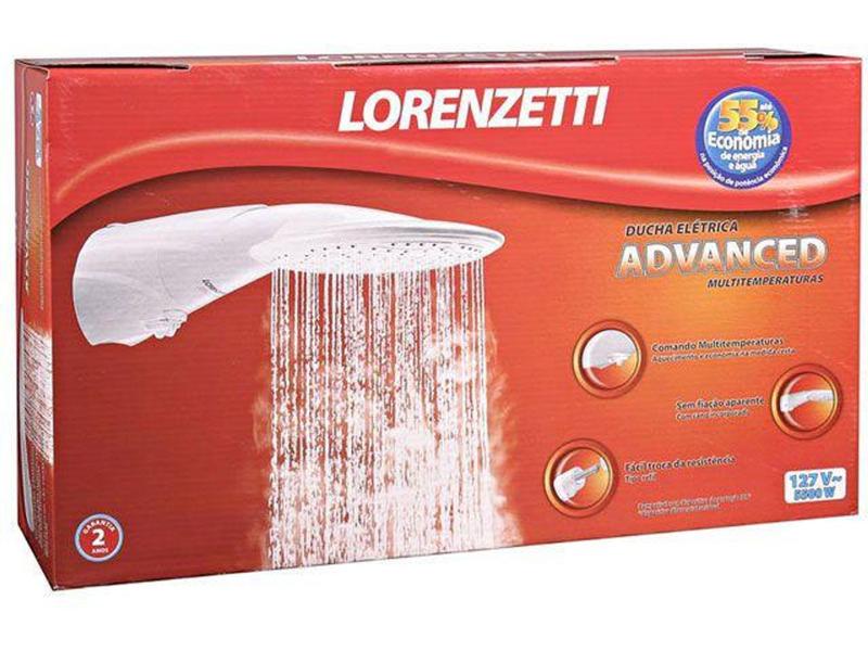 Imagem de Ducha Lorenzetti Advanced 5500W - 4 Temperaturas Branco Multitemperatura