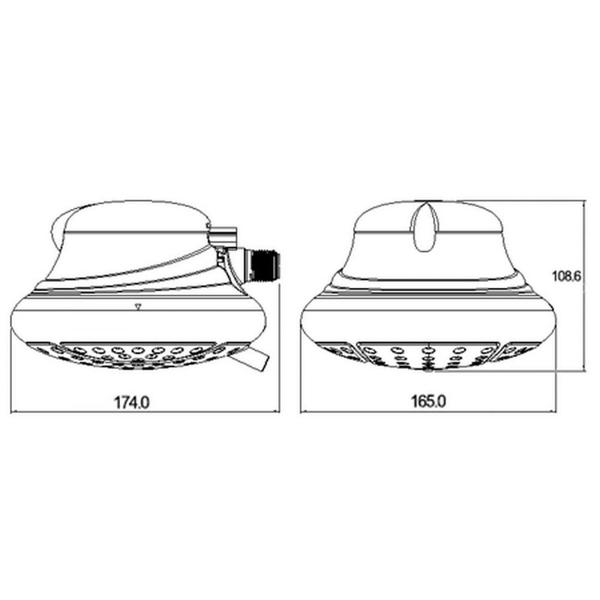 Ducha Lorenzetti Bella 4 Temperaturas 127V/4800W Branco Imagem de Ducha Lorenzetti Bella 4 Temperaturas 127V/4800W Branco