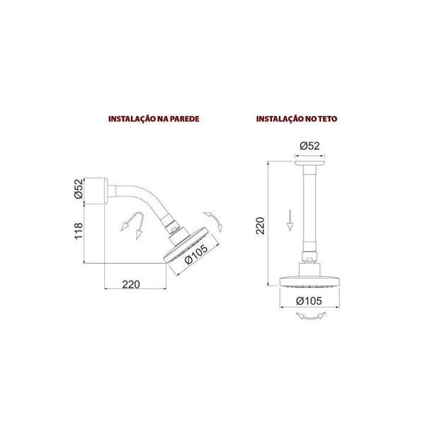 Imagem de Ducha Lorenzetti Preta 7029 B16 Loren Flex