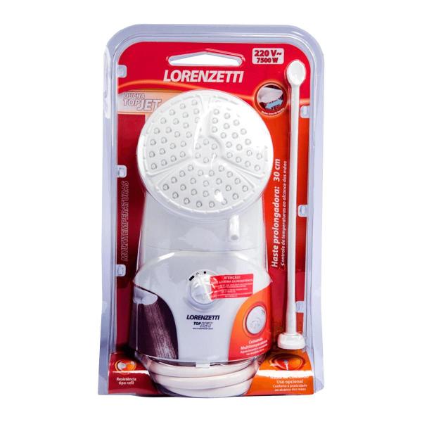 Imagem de Ducha Lorenzetti Top Jet Multitemperaturas 7500w 220v Branco