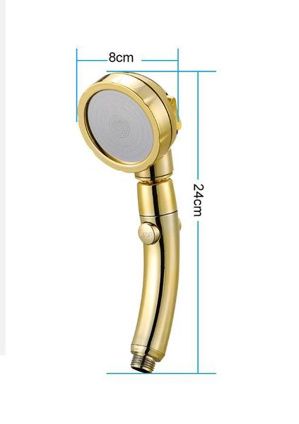 Ducha Manual Gold Articulada 3 Jatos Micro Furos - 4806GL3JTS - Impotado Imagem de Ducha Manual Gold Articulada 3 Jatos Micro Furos - 4806GL3JTS