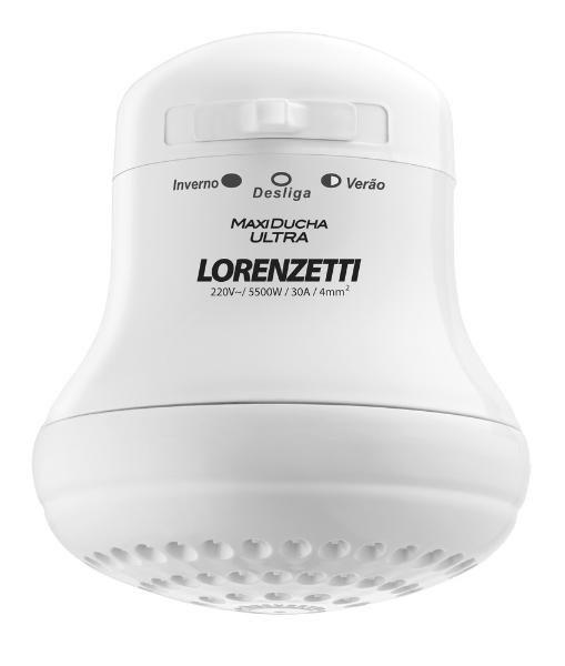 Ducha Maxi 220V 4600W Branco - LORENZETTI Imagem de Ducha Maxi 220V 4600W Branco