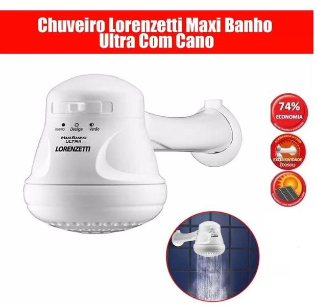 Imagem de Ducha Maxi Banho 5500W Lorenzetti Com Cano