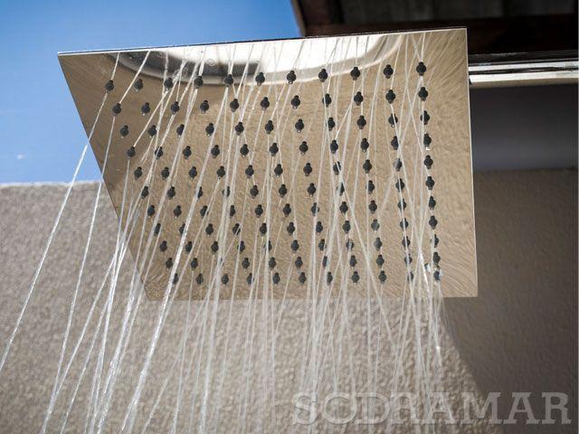 Ducha Modelo Cascata 25 x 25 Inox Sodramar Imagem de Ducha Modelo Cascata 25 x 25 Inox Sodramar