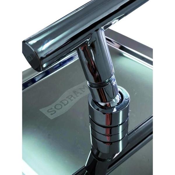 Ducha para Piscina em Aço Inox 25 x 25 CM 023983 SODRAMAR Imagem de Ducha para Piscina em Aço Inox 25 x 25 CM 023983 SODRAMAR