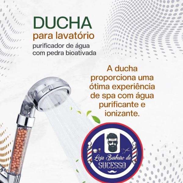 Imagem de Ducha Pure Shower Hair Purificadora de alta Pressão com filtragem Iônica cromoterapia.