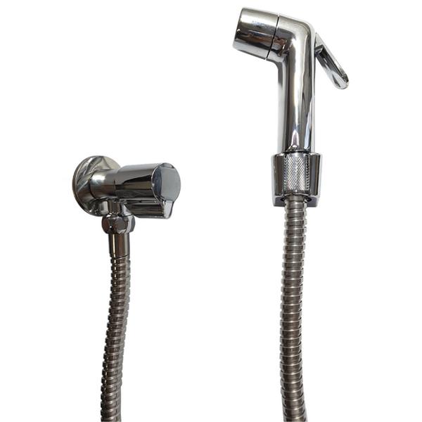 Ducha Sanitária Metal com Mangueira e Registro em Inox Imagem de Ducha Sanitária Metal com Mangueira e Registro em Inox