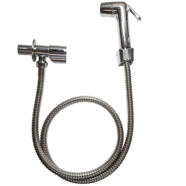 Ducha Sanitária Metal com Mangueira e Registro em Inox Imagem de Ducha Sanitária Metal com Mangueira e Registro em Inox