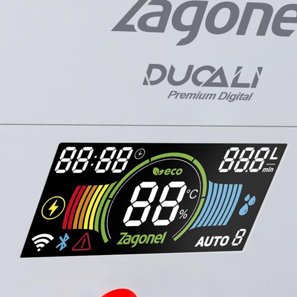 Imagem de Ducha Smart Chuveiro Eletrônico Zagonel Ducali Premium Branco 220v