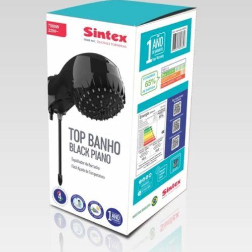 Imagem de Ducha Top Banho Black Piano Sintex 4T 220v 7000w