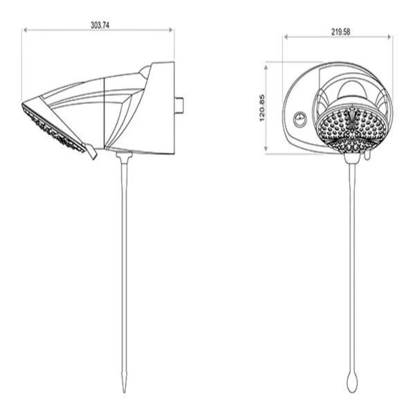 Imagem de Ducha Topjet Turbo Multitemperaturas Lorenzetti 127v 5500w