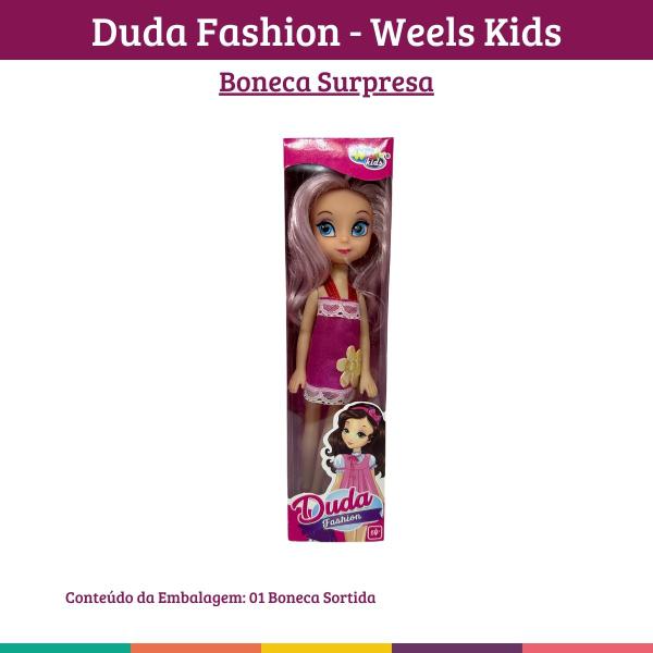 Imagem de Duda Fashion Cabelo Claro Solto Bonequinha Sortida Wellmix