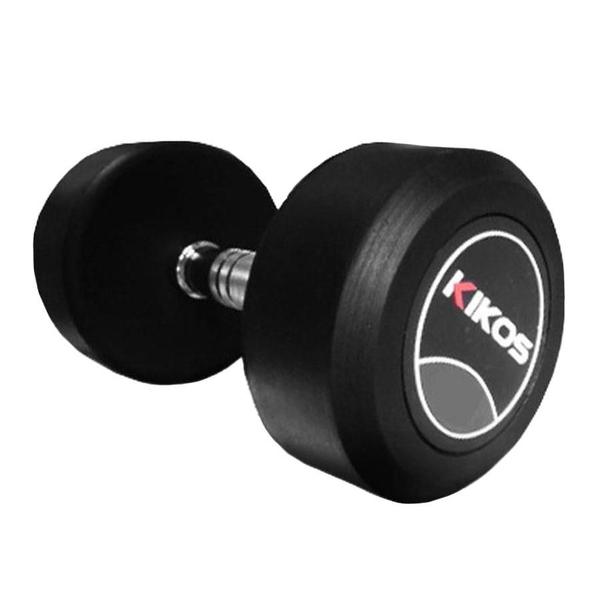Dumbbell Emborrachado Kikos 10Kg - KIKOS FITNESS Imagem de Dumbbell Emborrachado Kikos 10Kg