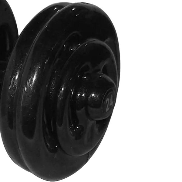 Imagem de Dumbbell Emborrachado Treinamento Funcional Academia 24Kg