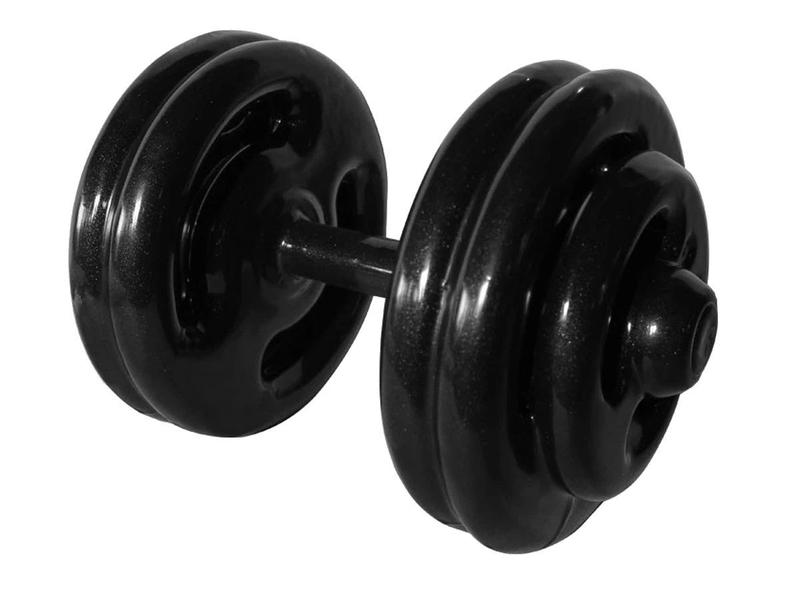 Dumbbell Emborrachado Treinamento Funcional Academia 26Kg - ANILHAS FITNESS Imagem de Dumbbell Emborrachado Treinamento Funcional Academia 26Kg