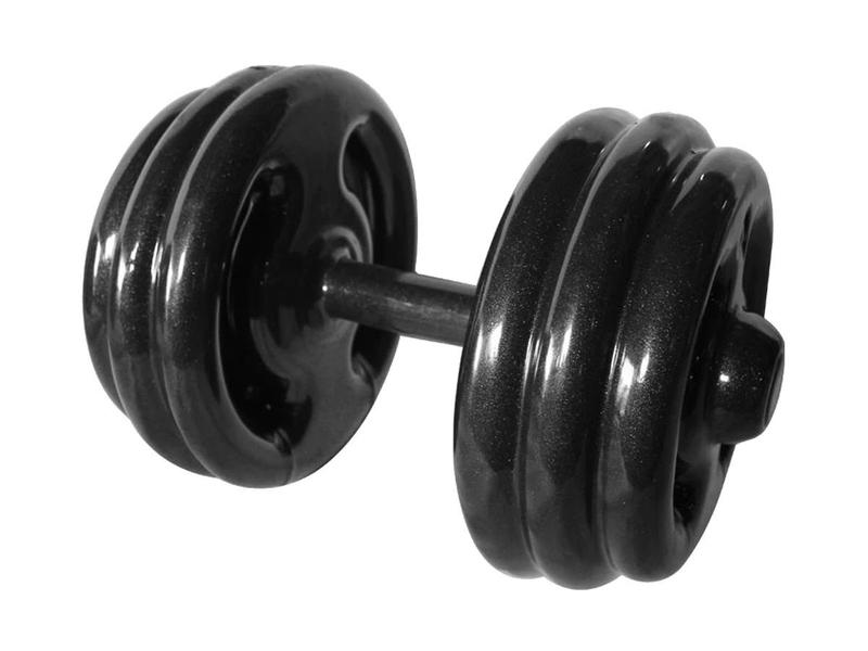 Imagem de Dumbbell Emborrachado Treinamento Funcional Academia 30Kg