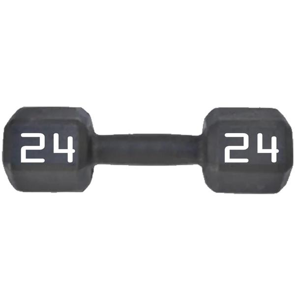 Imagem de Dumbbell Sextavado Revestido Texturizado 24kg Rythmoon