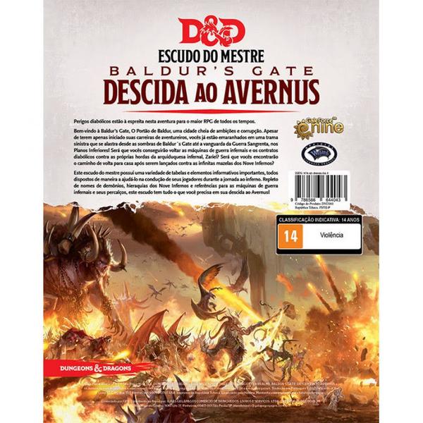 Imagem de Dungeons & Dragons Descida ao Avernus Screen Escudo do Mestre