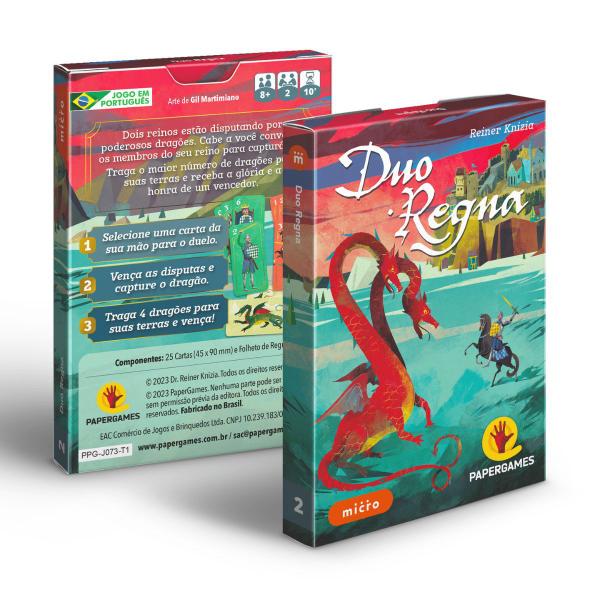 Imagem de Duo Regna Papergames - Jogo De Cartas Linha Micro Papergames