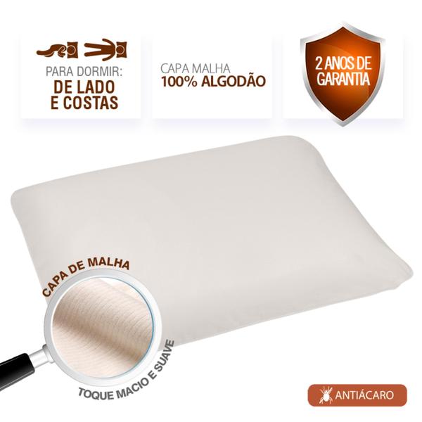 Imagem de Duoflex Nasa Alto Capa Para fronha 50 cm x 70 cmx17 cm