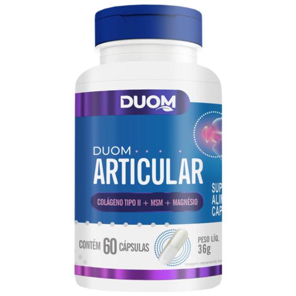 Duom Articular Colágeno Tipo 2 Msm E Magnésio 60 Cápsulas Imagem de Duom Articular Colágeno Tipo 2 Msm E Magnésio 60 Cápsulas