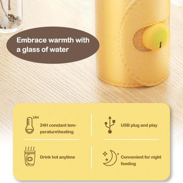 Dupla modificação USB Baby Mamadeira Mais quente Material de silicone não derrapou leite mais quente bebê 50 70mm segurança de garrafa rápido para recém-nascidos bebê Aquecedores e Esterilizadores (amarelo) - HTTN Imagem de Dupla modificação USB Baby Mamadeira Mais quente Material de silicone não derrapou leite mais quente bebê 50 70mm segurança de garrafa rápido para recém-nascidos bebê Aquecedores e Esterilizadores (amarelo)