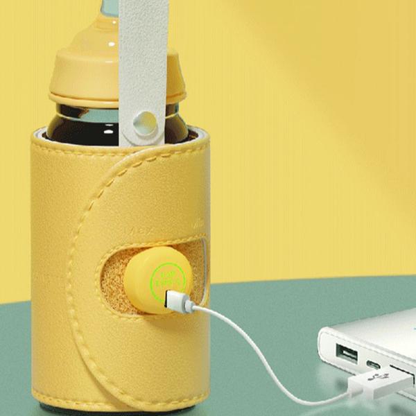 Dupla modificação USB Baby Mamadeira Mais quente Material de silicone não derrapou leite mais quente bebê 50 70mm segurança de garrafa rápido para recém-nascidos bebê Aquecedores e Esterilizadores (amarelo) - HTTN Imagem de Dupla modificação USB Baby Mamadeira Mais quente Material de silicone não derrapou leite mais quente bebê 50 70mm segurança de garrafa rápido para recém-nascidos bebê Aquecedores e Esterilizadores (amarelo)