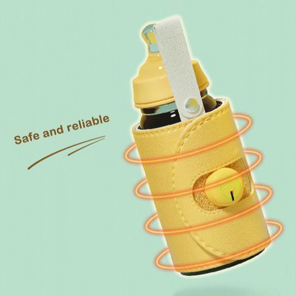 Dupla modificação USB Baby Mamadeira Mais quente Material de silicone não derrapou leite mais quente bebê 50 70mm segurança de garrafa rápido para recém-nascidos bebê Aquecedores e Esterilizadores (amarelo) - HTTN Imagem de Dupla modificação USB Baby Mamadeira Mais quente Material de silicone não derrapou leite mais quente bebê 50 70mm segurança de garrafa rápido para recém-nascidos bebê Aquecedores e Esterilizadores (amarelo)