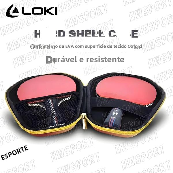 Imagem de Durável Casca Dura Raquete De Tênis De Mesa Caso Loki Ping Pong Paddle Capa Saco Eva Interior