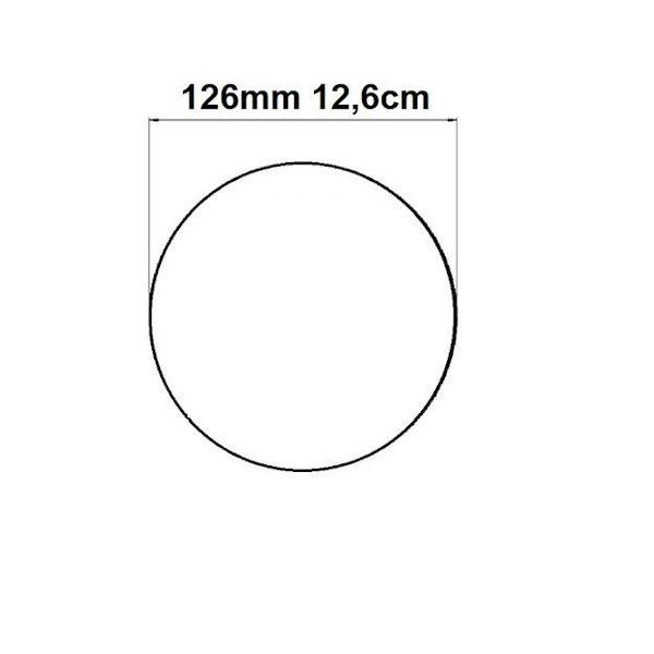 Imagem de Duto Flexível Mangueira Alumínio 126mm 1,5mt +2 abraçadeiras