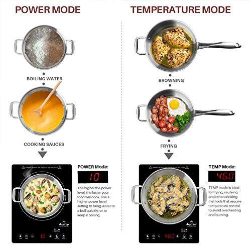 Duxtop Cooktop Portátil de Indução 1800W, Painel Sensor e Vidro Completo Imagem de Duxtop Cooktop Portátil de Indução 1800W, Painel Sensor e Vidro Completo