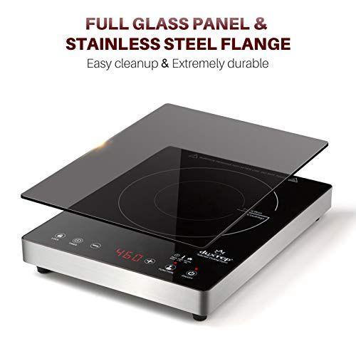 Duxtop Cooktop Portátil de Indução 1800W, Painel Sensor e Vidro Completo Imagem de Duxtop Cooktop Portátil de Indução 1800W, Painel Sensor e Vidro Completo