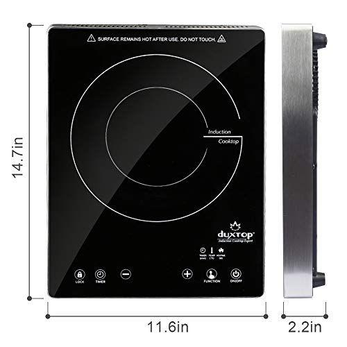 Duxtop Cooktop Portátil de Indução 1800W, Painel Sensor e Vidro Completo Imagem de Duxtop Cooktop Portátil de Indução 1800W, Painel Sensor e Vidro Completo