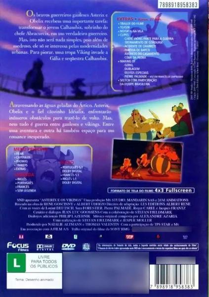 DVD Asterix E Os Vikings Tremam Os Vikings Chegaram Original