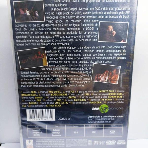 Dvd Black Gospel - Live (DHD, RAIZ CORAL, LAEL, IMPACTO SOUL - AW