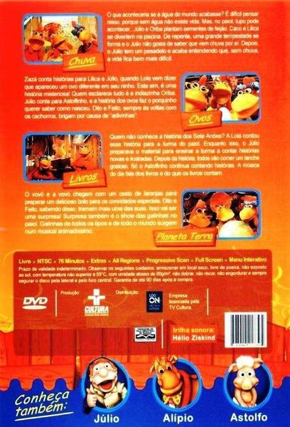 DVD Cocoricó Chuva Chuvisco Chuvarada Original - Livros de