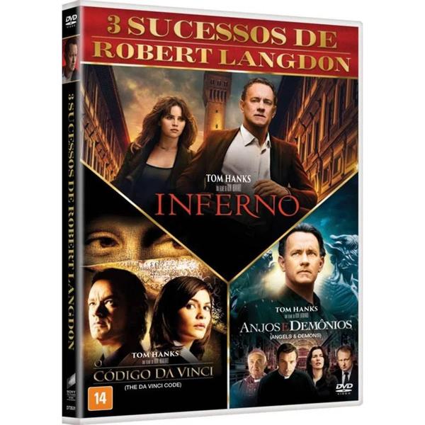 Dvd - Coleção: O Código Da Vinci, Anjos E Demônios E Inferno - Sony Pictures Imagem de Dvd - Coleção: O Código Da Vinci, Anjos E Demônios E Inferno