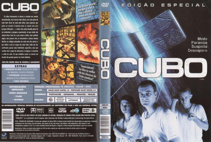 Imagem de DVD Cubo Edição Especial - Medo Paranóia Suspeita Desespero