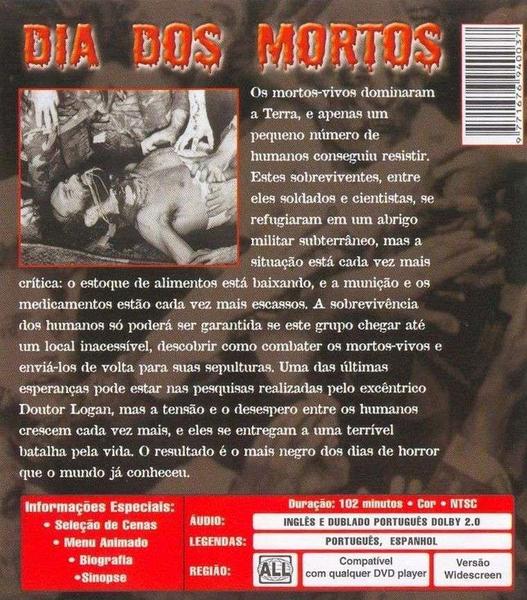 DVD Dia dos Mortos - Uma História de Horror e Medo - NBO Imagem de DVD Dia dos Mortos - Uma História de Horror e Medo
