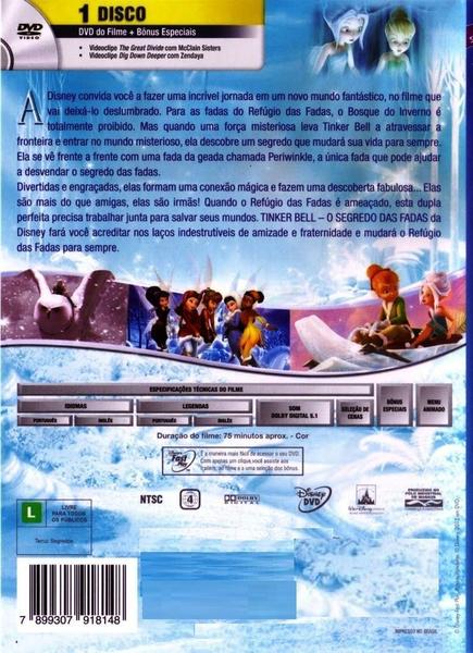 Imagem de Dvd Disney TinkerBell O Segredo das Fadas