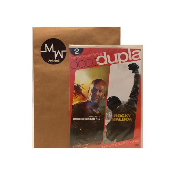 Dvd duplo duro de matar 4 & rocky balboa - Dvd Video Imagem de Dvd duplo duro de matar 4 & rocky balboa