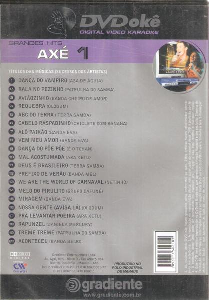 Dvd dvdoke grandes hits axe 1 - digital video karaoke - Outros