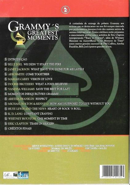 Imagem de DVD Grammys Greatest Moments - Volume 2