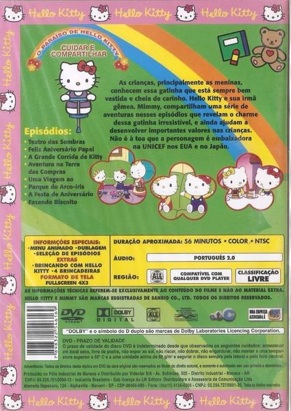 DVD Hello Kitty Paraíso de Hello Kitty Cuidar e Compartilhar - NBO Imagem de DVD Hello Kitty Paraíso de Hello Kitty Cuidar e Compartilhar