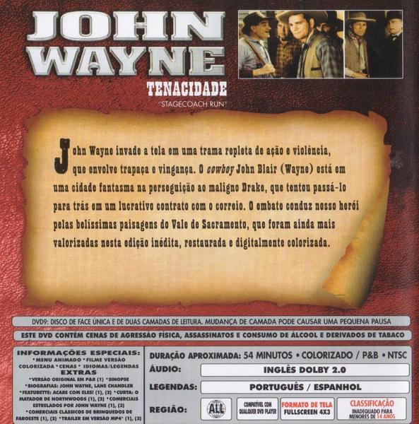 Imagem de DVD John Wayne Tenacidade